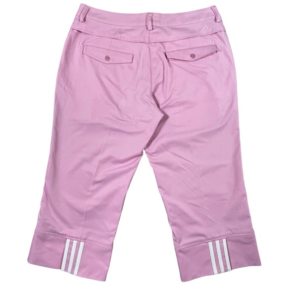 Adidas size 28 stretch light pink capri pants, almost dressy type pants like new - Picture 8 of 16